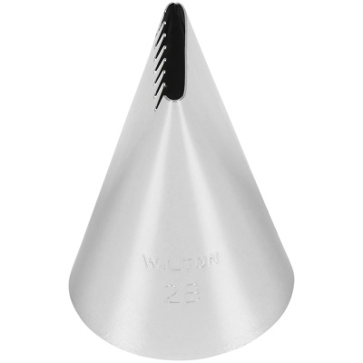 bico de pastry metálico prateado WILTON 2B
