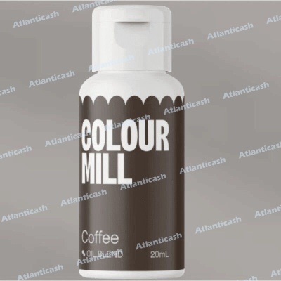 Frasco de óleo Colour Mill Coffee 20mL com rótulo marrom