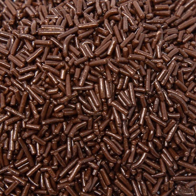 granulado de chocolate castanho escuro