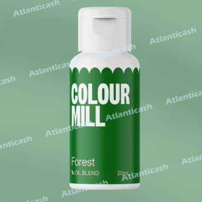 Frasco verde e branco de COLOUR MILL Forest Oil Blend 20ml