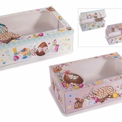 Caixas decoradas de papel para presentes com tema de Páscoa