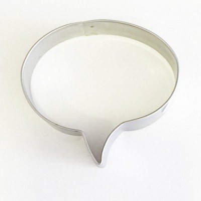 Forma cortante de metal em forma de balão de fala