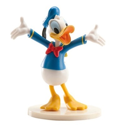 Figura de plástico do Pato Donald em pé com braços abertos