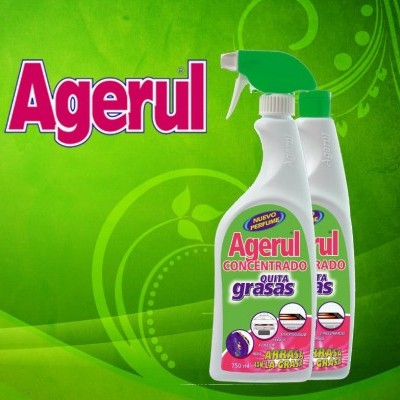 Frascos de spray de limpeza Agerul concentrado com pulverizador verde e branco