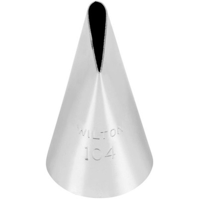 bico de confeitar metálico Wilton 104 com fenda