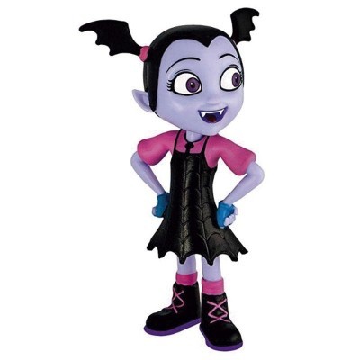 Figura de brinquedo Vampirina com vestido preto e camiseta rosa
