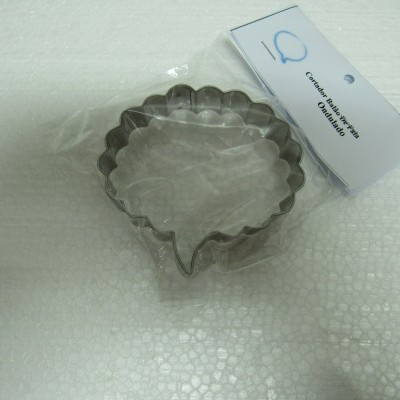 Forma metálica para cortar biscoitos, balão de fala, etiqueta Daco Casa