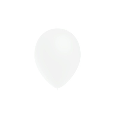 Balão branco simples sobre fundo branco