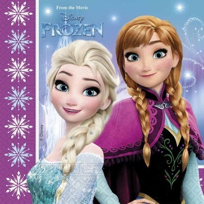Capa de livro Disney Frozen com Elsa e Anna
