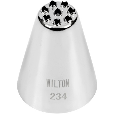 Bico de confeitar metálico prateado WILTON 234
