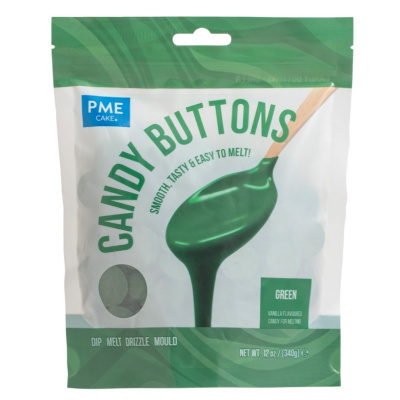 Pacote de Candy Buttons verdes PME Cake para derreter e uso em confeitaria