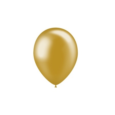 Balão de látex dourado brilhante isolado