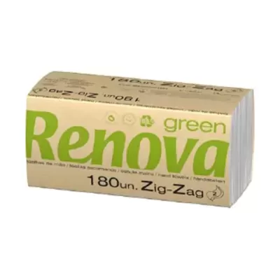 Pacote de lenços de papel Renova green 180 unidades Zig-Zag