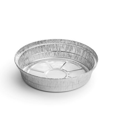 Forma redonda descartável de alumínio para cozinhar