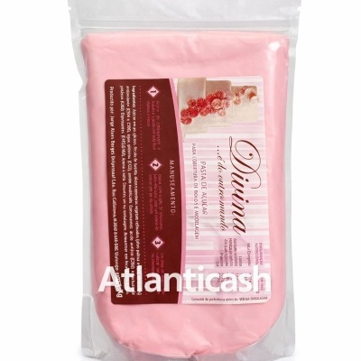 Pacote de pasta de açúcar cor de rosa para decoração de bolos