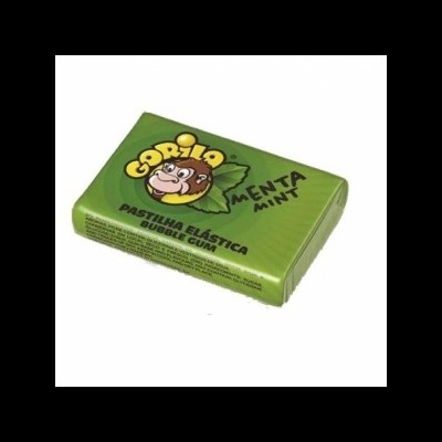 Embalagem verde de pastilha elástica Gorila sabor menta