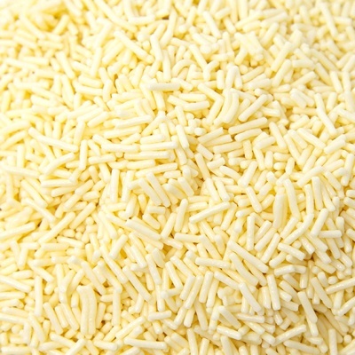 Granulados amarelos claros para confeitaria