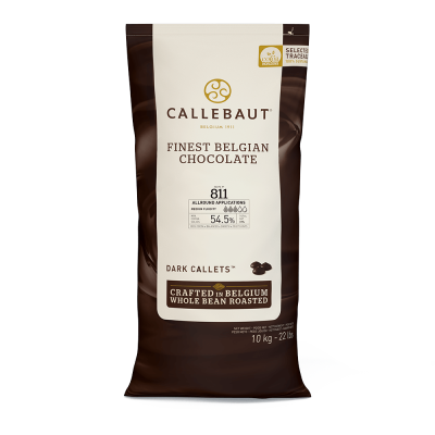 Embalagem de chocolate Callebaut Finest Belgian Chocolate com 10 kg