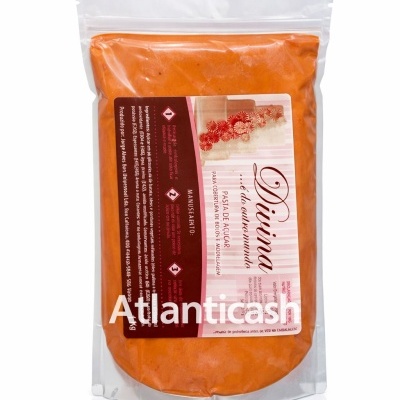 Pasta de açúcar laranja embalada para confeitaria