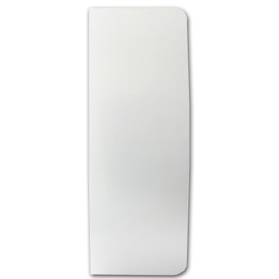Espelho alto retangular com cantos arredondados e sem moldura