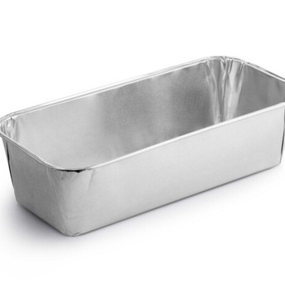 Forma retangular de alumínio prateada