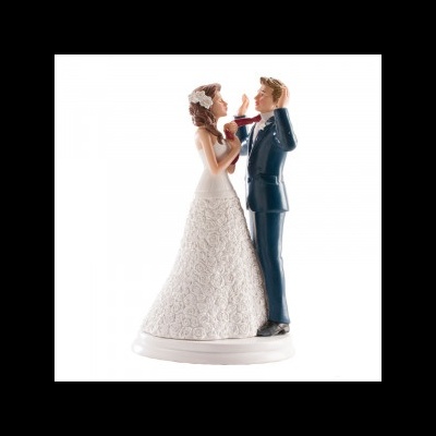 Figuras decorativas de noiva e noivo para casamento