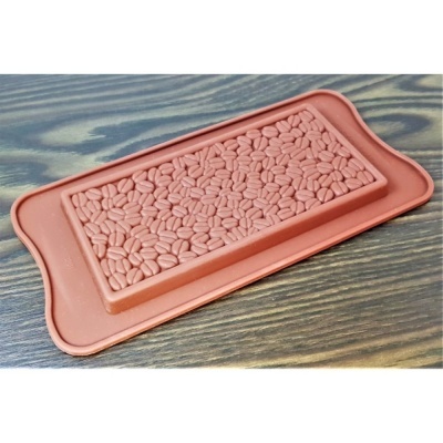 Forma de silicone terracota com padrão de pequenos grãos