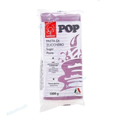 embalagem plástica de pasta de açúcar lilás da Modecor 1000 g
