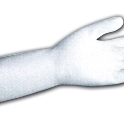 Mão anatómica branca em fundo branco