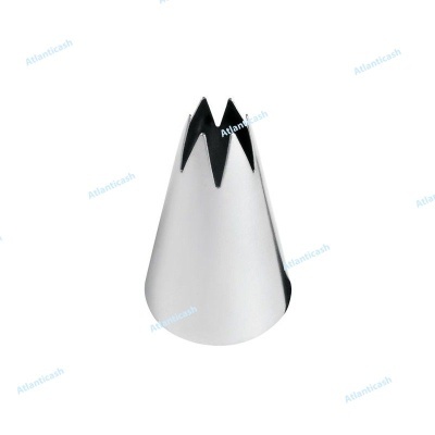 Bico de pasteleiro metálico em forma de estrela