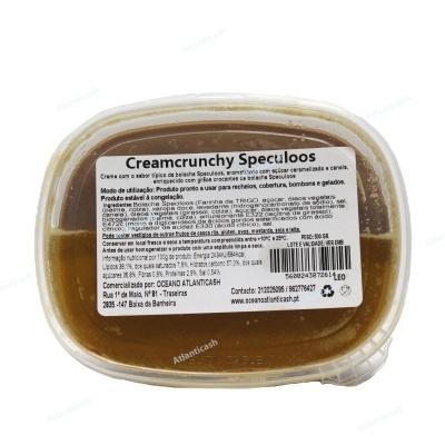 Creme em embalagem plástica transparente com tampa branca e etiqueta com texto