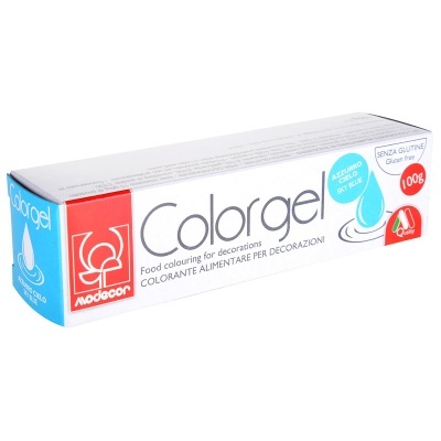 Embalagem de corante alimentar Colorgel azul da Modecor