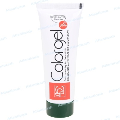 Tubo de corante alimentar Colorgel branco com tampa verde