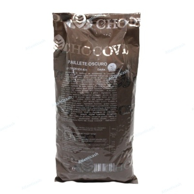 Pacote de chocolate Chocovi Paillete Oscuro