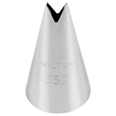 Bico de confeitar metálico prateado WILTON 352