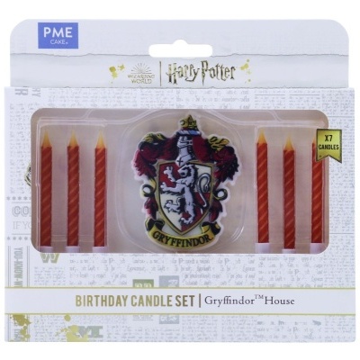 Conjunto de velas com brasão Gryffindor da Harry Potter