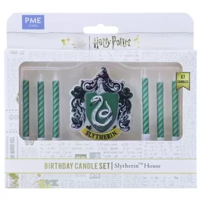 Conjunto de velas de aniversário Slytherin Harry Potter