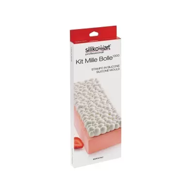 molde silicone profissional para pastelaria Kit Mille Bolle da Silikomart na embalagem