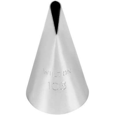 Bico de confeitar metálico Wilton 103 prata