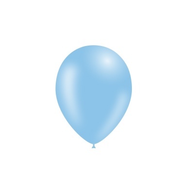 Balão azul sobre fundo branco