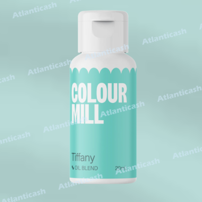 Frasco branco e azul-turquesa de tinta COLOUR MILL Tiffany de 20ml