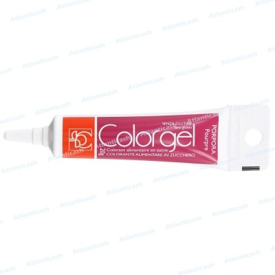 Tubinho de corante alimentar em gel Colorgel púrpura 20g