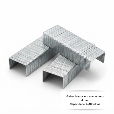 Pacotes de grampos metálicos galvanizados para papel