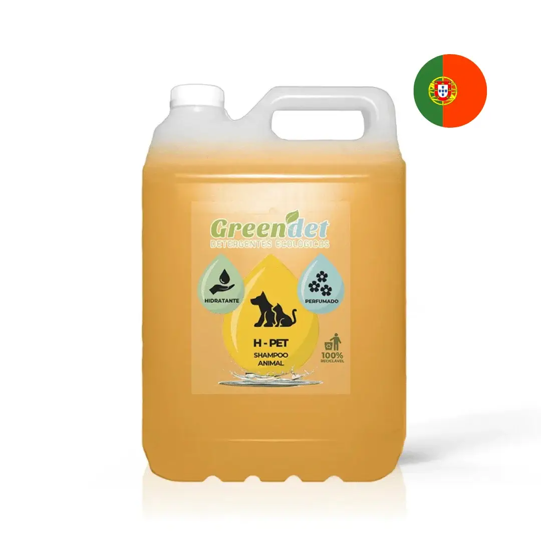 Champô para Cães e Gatos a Granel - Greendet Recipiente grande de shampoo para animais Greender H-PET amarelo