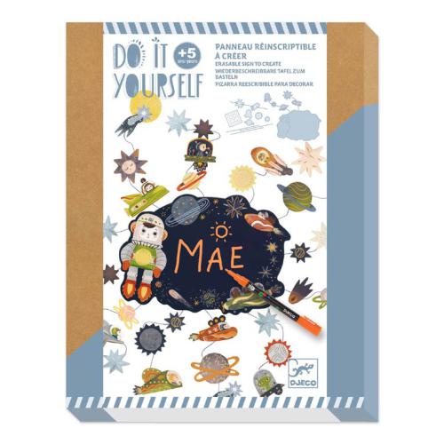 Quadro Reutiliz&aacute;vel e Autocolantes Espa&ccedil;o - Djeco Arts & Crafts