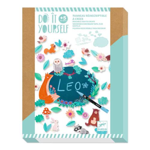 Quadro Reutiliz&aacute;vel e Autocolantes Na Floresta - Djeco Arts & Crafts