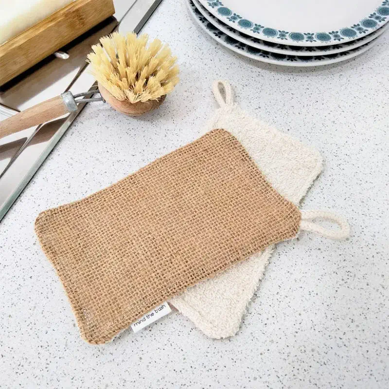 Esponja para a loi&ccedil;a 2 em 1 (algod&atilde;o e serapilheira) - Mind the Trash