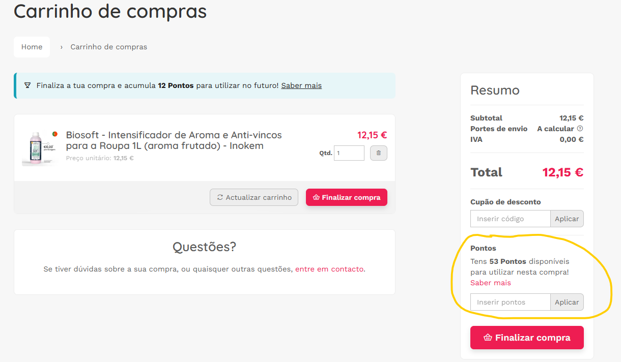 Como descontar os meus pontos