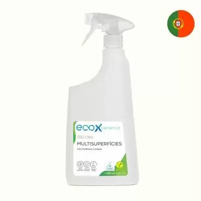 Frasco de spray branco para limpeza multisuperfícies ecoXperience