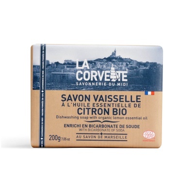 Sabonete para lavar loiça com óleo essencial de limão bio La Corvette